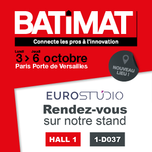 Eurostudio vous donne rendez-vous sur BATIMAT du 3 au 6 octobre 2022